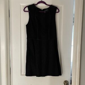 Tart Black Textured Mini Dress